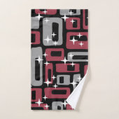 Retro Mid Century Modern Abstract Bad Handdoek (Handdoek)