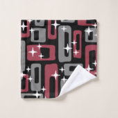 Retro Mid Century Modern Abstract Bad Handdoek (Wasdoekje)