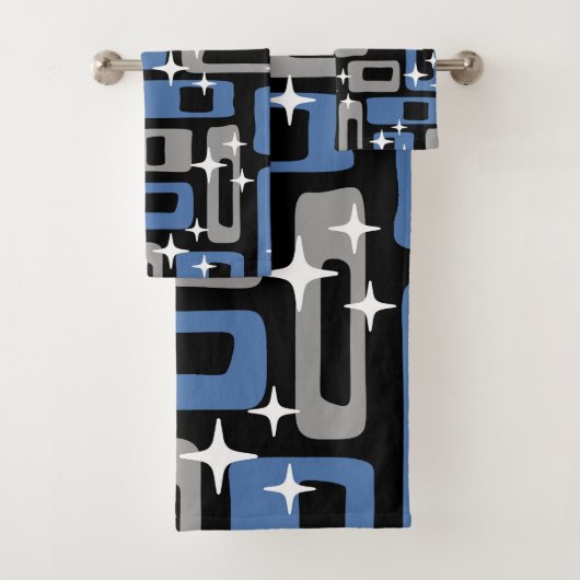 Retro Mid Century Modern Abstract Bad Handdoek (Insitu)