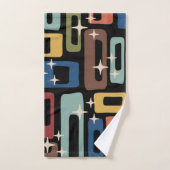 Retro Mid Century Modern Abstract Bad Handdoek (Handdoek)