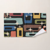 Retro Mid Century Modern Abstract Bad Handdoek (Handdoek)