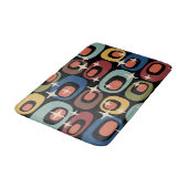 Retro Mid Century Modern Abstract Badmat (Gekanteld)