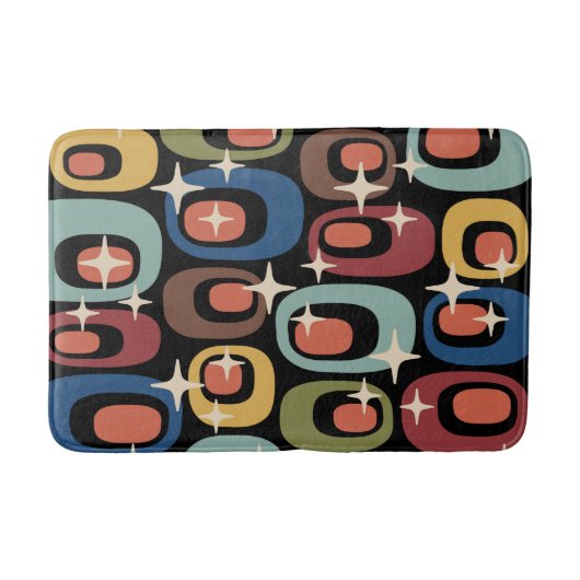 Retro Mid Century Modern Abstract Badmat (Voorkant)
