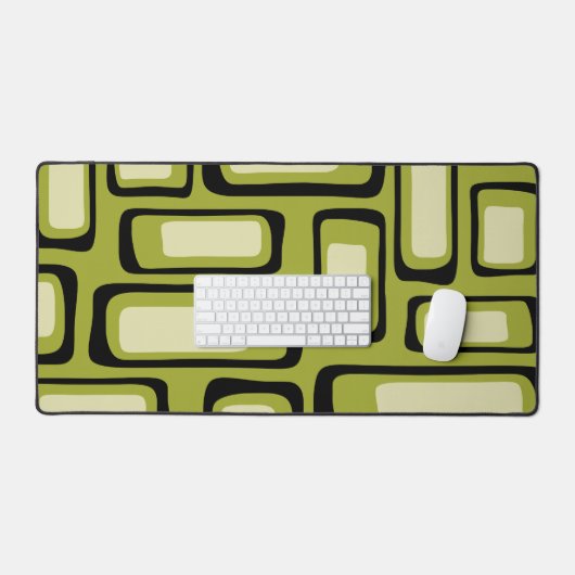 Retro Mid Century Modern Abstract Bureaumat (Keyboard & Muis)