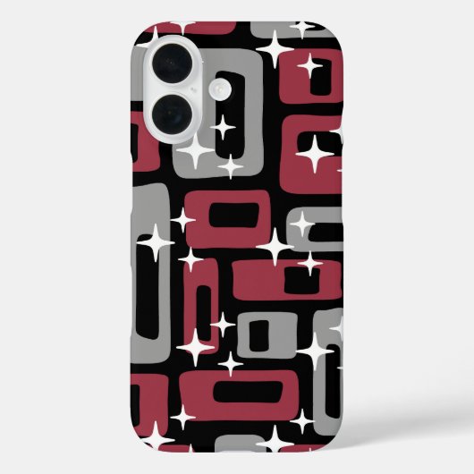 Retro Mid Century Modern Abstract Case-Mate iPhone Case (Achterkant)