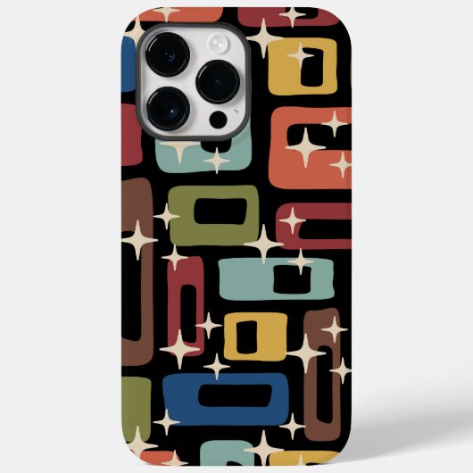 Retro Mid Century Modern Abstract Case-Mate iPhone Case (Achterkant)