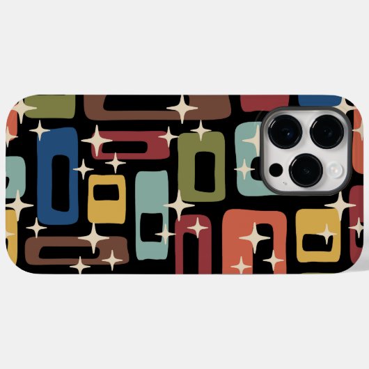 Retro Mid Century Modern Abstract Case-Mate iPhone Case (Achterkant (horizontaal))
