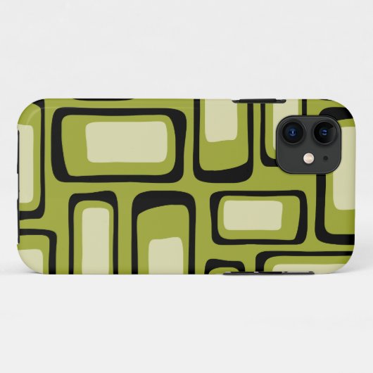 Retro Mid Century Modern Abstract Case-Mate iPhone Case (Achterkant (horizontaal))