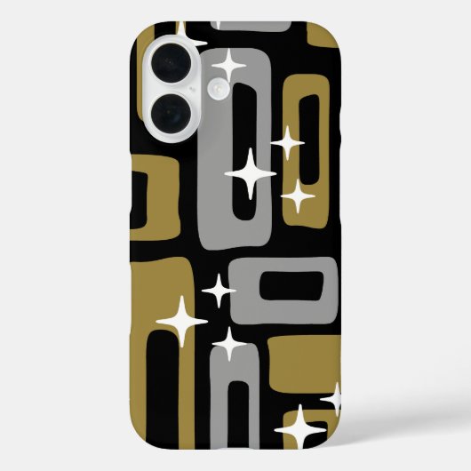Retro Mid Century Modern Abstract Case-Mate iPhone Case (Achterkant)