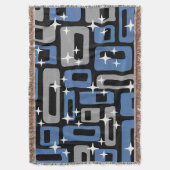 Retro Mid Century Modern Abstract Deken (Voorkant Verticaal)