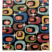 Retro Mid Century Modern Abstract Douchegordijn (Voorkant)