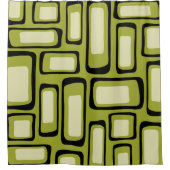 Retro Mid Century Modern Abstract Douchegordijn (Voorkant)