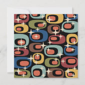 Retro Mid Century Modern Abstract Kaart (Voorkant)
