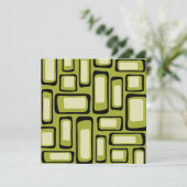 Retro Mid Century Modern Abstract Kaart (Staand voorkant)