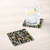 Retro Mid Century Modern Abstract Kartonnen Onderzetters (Insitu)