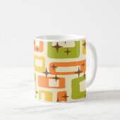Retro Mid Century Modern Abstract Koffiemok (Voorkant rechts)