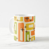 Retro Mid Century Modern Abstract Koffiemok (Voorkant links)