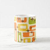 Retro Mid Century Modern Abstract Koffiemok (Center)