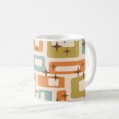 Retro Mid Century Modern Abstract Koffiemok (Voorkant rechts)
