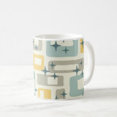 Retro Mid Century Modern Abstract Koffiemok (Voorkant rechts)