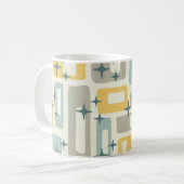Retro Mid Century Modern Abstract Koffiemok (Voorkant links)