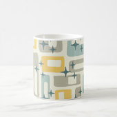 Retro Mid Century Modern Abstract Koffiemok (Center)