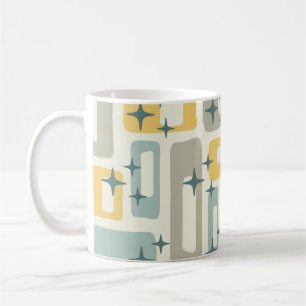 Retro Mid Century Modern Abstract Koffiemok