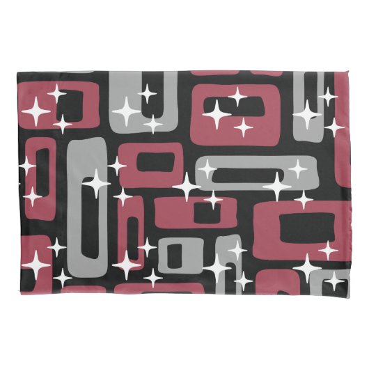 Retro Mid Century Modern Abstract Kussensloop (Voorkant-Links)