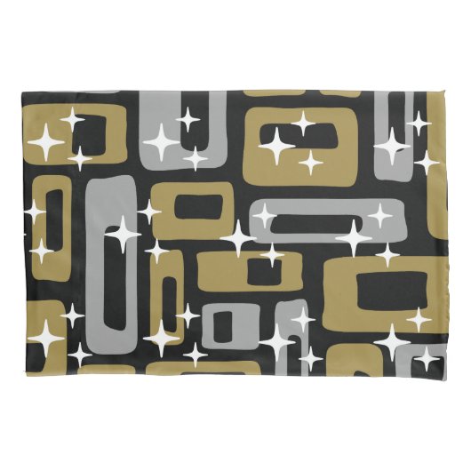 Retro Mid Century Modern Abstract Kussensloop (Voorkant-Links)