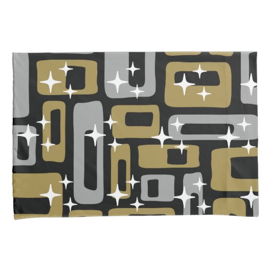 Retro Mid Century Modern Abstract Kussensloop (Voorkant-Rechts)