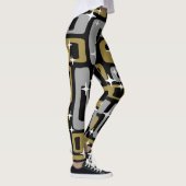 Retro Mid Century Modern Abstract Leggings (Rechts)