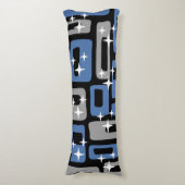 Retro Mid Century Modern Abstract Lichaamskussen (Voorkant Verticaal)