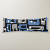 Retro Mid Century Modern Abstract Lichaamskussen (Voorkant)