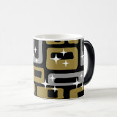 Retro Mid Century Modern Abstract Magische Mok (Voorkant rechts)