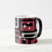 Retro Mid Century Modern Abstract Magische Mok (Voorkant rechts)