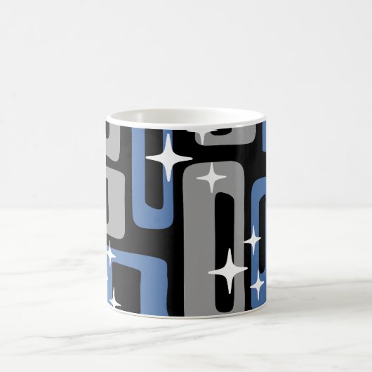 Retro Mid Century Modern Abstract Magische Mok (Center)