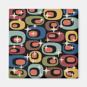 Retro Mid Century Modern Abstract Magneet (Voorkant)