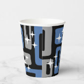 Retro Mid Century Modern Abstract Papieren Bekers (Rechts)