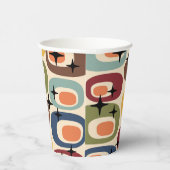 Retro Mid Century Modern Abstract Papieren Bekers (Rechts)