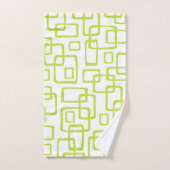 Retro Mid Century Modern Abstract patroon Bad Handdoek (Handdoek)