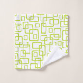 Retro Mid Century Modern Abstract patroon Bad Handdoek (Wasdoekje)