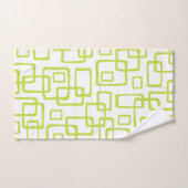 Retro Mid Century Modern Abstract patroon Bad Handdoek (Handdoek)