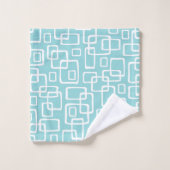 Retro Mid Century Modern Abstract patroon Bad Handdoek (Wasdoekje)