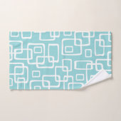 Retro Mid Century Modern Abstract patroon Bad Handdoek (Handdoek)
