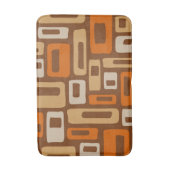 Retro Mid Century Modern Abstract patroon Badmat (Voorkant Verticaal)