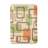 Retro Mid Century Modern Abstract patroon Badmat (Voorkant Verticaal)