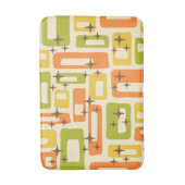 Retro Mid Century Modern Abstract patroon Badmat (Voorkant Verticaal)