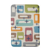 Retro Mid Century Modern Abstract patroon Badmat (Voorkant Verticaal)