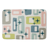 Retro Mid Century Modern Abstract patroon Badmat (Voorkant)