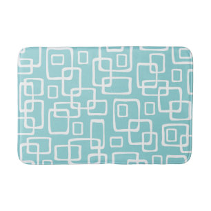 Retro Mid Century Modern Abstract patroon Badmat